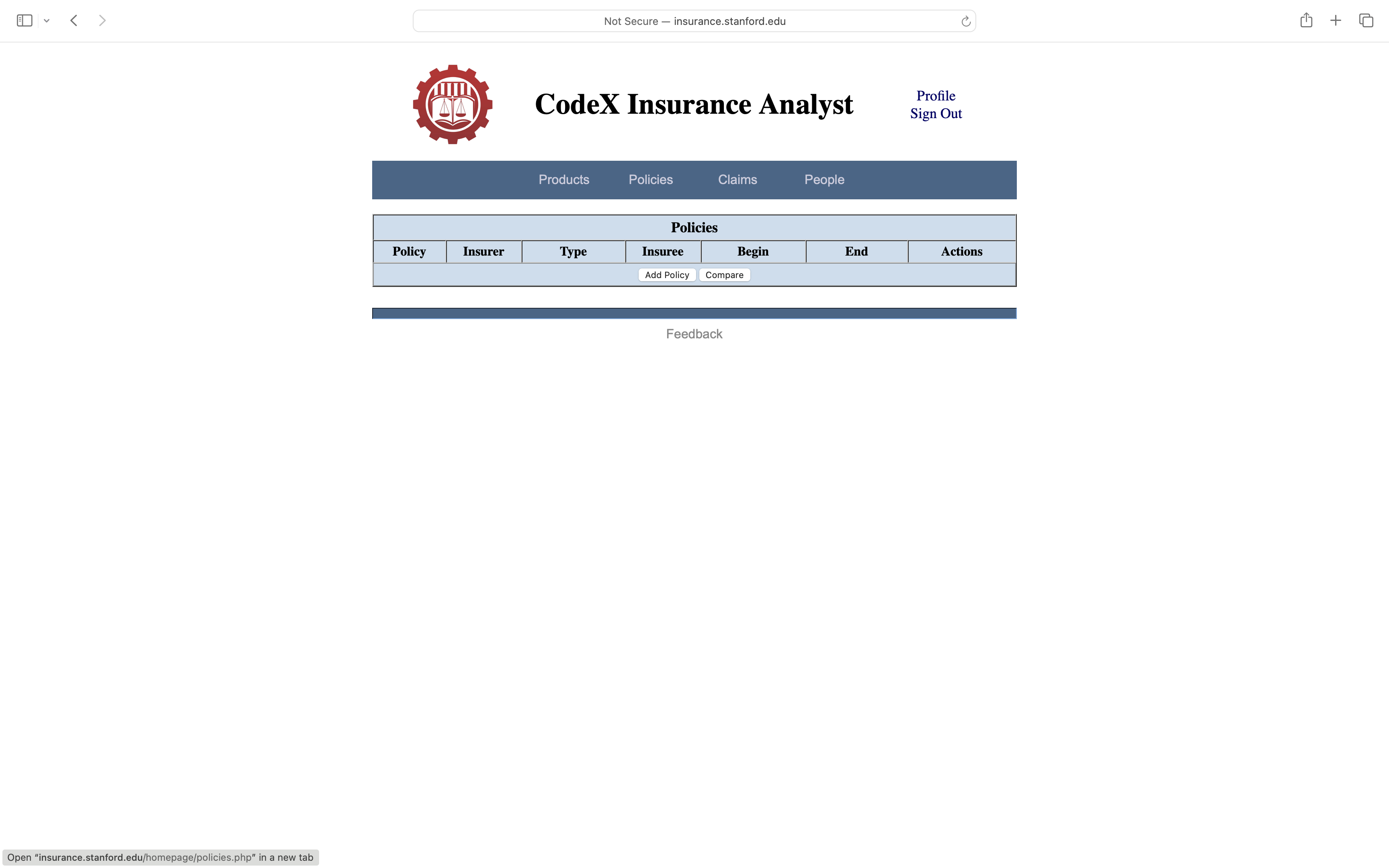 Codex Insurance Insurance - Tour